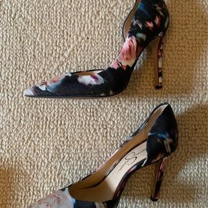 Floral Spring heels. Great for spring or summer